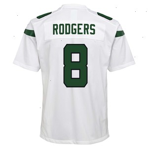 Aaron Rodgers New York Jets Nike Youth Game Jersey - White V1