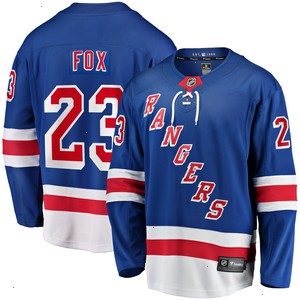 Adam Fox New York Rangers Fanatics Branded Home Premier Breakaway Player Jersey - Blue