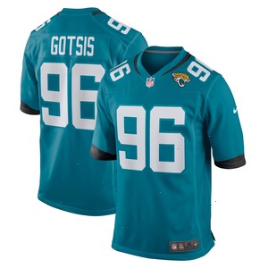 Adam Gotsis Jacksonville Jaguars Nike Game Jersey - Teal