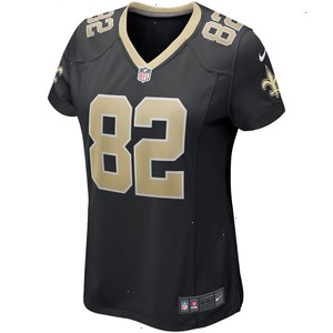 Adam Trautman New Orleans Saints Nike Women's Game Jersey - Black