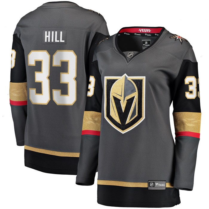 Adin Hill Vegas Golden Knights Fanatics Branded Women's Alternate Breakaway Jersey - Gray