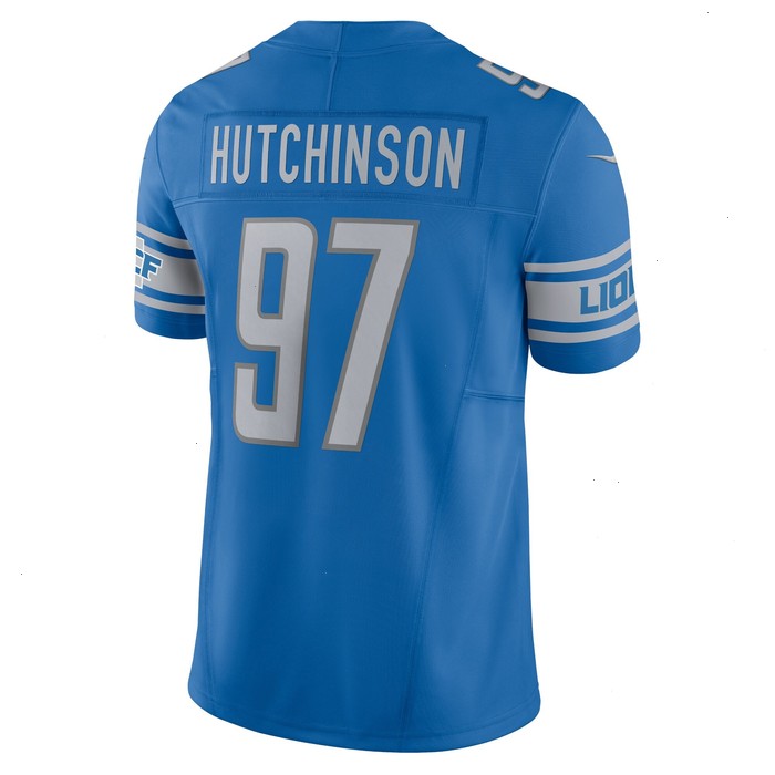 Aidan Hutchinson Detroit Lions Nike Vapor F.U.S.E. Limited Jersey - Blue