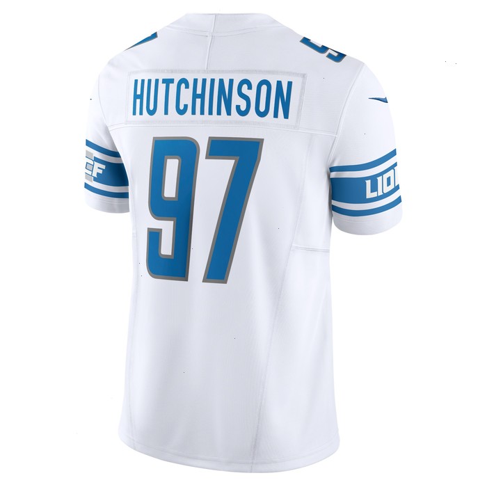 Aidan Hutchinson Detroit Lions Nike Vapor F.U.S.E. Limited Jersey - White