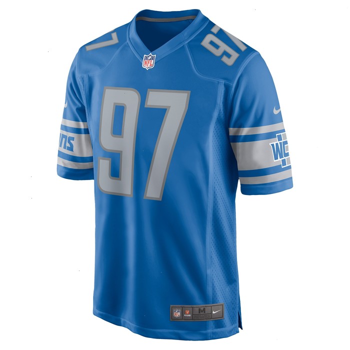 Aidan Hutchinson Detroit Lions Nike Youth Game Jersey - Blue