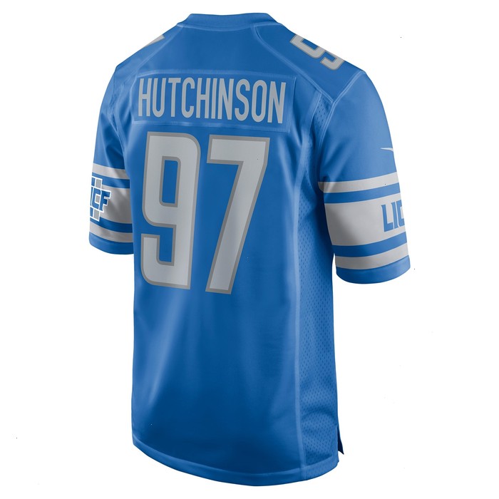 Aidan Hutchinson Detroit Lions Nike Youth Game Jersey - Blue