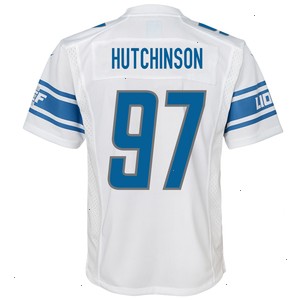 Aidan Hutchinson Detroit Lions Nike Youth Game Jersey - White