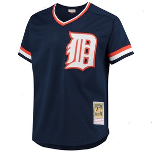 Alan Trammell Detroit Tigers Mitchell & Ness 1984 Authentic Cooperstown Collection Mesh Batting Practice Jersey - Navy