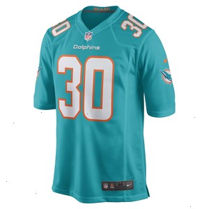 Alec Ingold Miami Dolphins Nike Game Player Jersey - Aqua