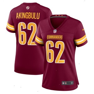 Alex Akingbulu Washington Commanders Nike Women's Game Player Jersey - Burgundy