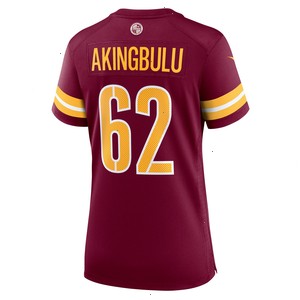 Alex Akingbulu Washington Commanders Nike Women's Game Player Jersey - Burgundy