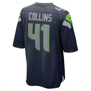 Alex Collins Seattle Seahawks Nike Game Jersey - College Navy