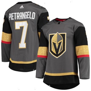 Alex Pietrangelo Vegas Golden Knights adidas Alternate Primegreen Authentic Pro Player Jersey - Gray