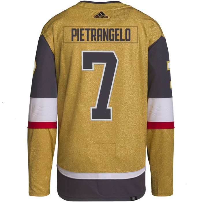 Alex Pietrangelo Vegas Golden Knights adidas Home Primegreen Authentic Pro Player Jersey - Gold