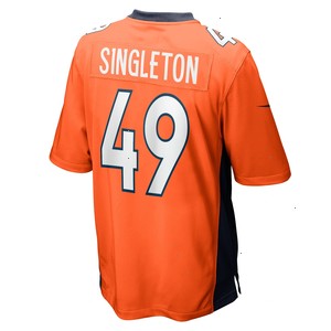 Alex Singleton Denver Broncos Nike Game Player Jersey - Orange