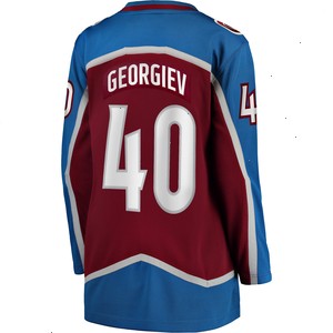 Alexandar Georgiev Colorado Avalanche Fanatics Branded Women's Home Breakaway Player Jersey - Burgundy