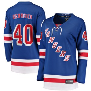 Alexandar Georgiev New York Rangers Fanatics Branded Women's Home Breakaway Player Jersey - Blue