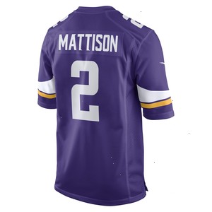 Alexander Mattison Minnesota Vikings Nike Game Player Jersey - Purple