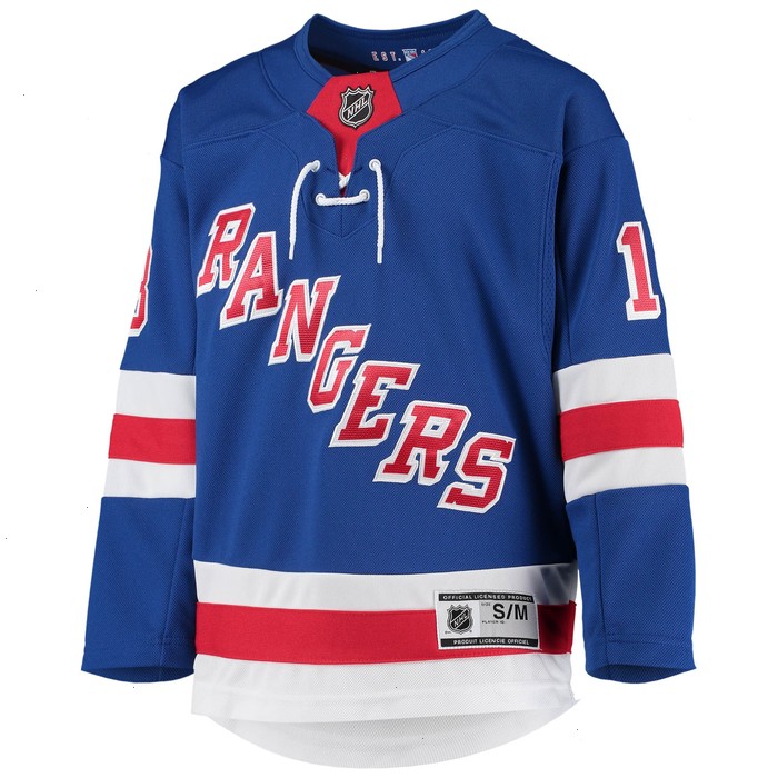 Alexis Lafreniere New York Rangers Youth Home Premier Player Jersey - Blue