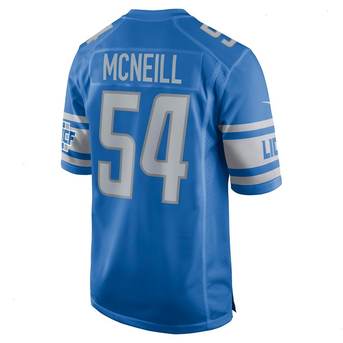 Alim McNeill Detroit Lions Nike Game Jersey - Blue