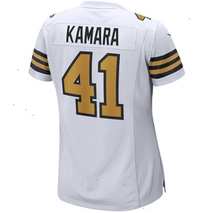 Alvin Kamara New Orleans Saints Nike Women's Alternate Game Player Jersey - White