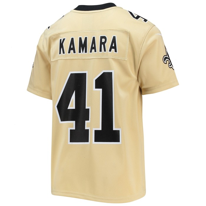 Alvin Kamara New Orleans Saints Nike Youth Inverted Team Game Jersey - Gold