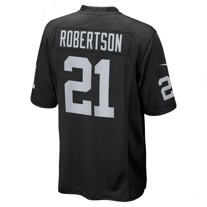 Amik Robertson Las Vegas Raiders Nike Team Game Jersey - Black