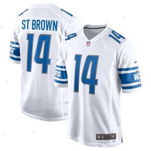 Amon-Ra St. Brown Detroit Lions Nike Player Game Jersey - White