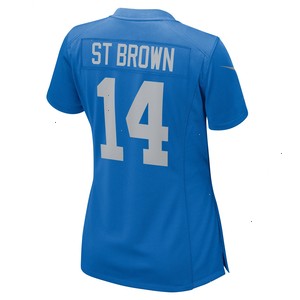 Amon-Ra St. Brown Detroit Lions Nike Women's Player Game Jersey - Blue