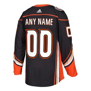 Anaheim Ducks adidas Authentic Custom Jersey - Black