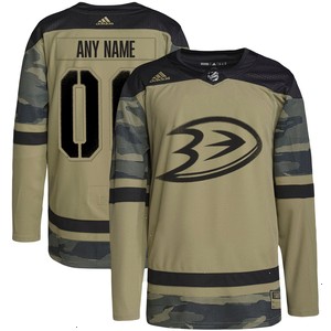 Anaheim Ducks adidas Military Appreciation Team Authentic Custom Practice Jersey - Camo V1