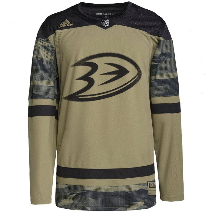 Anaheim Ducks adidas Military Appreciation Team Authentic Custom Practice Jersey - Camo V1