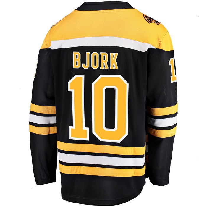 Anders Bjork Boston Bruins Fanatics Branded Home Breakaway Player Jersey - Black