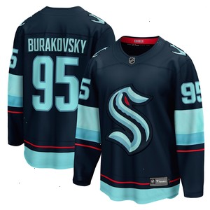 Andre Burakovsky Seattle Kraken Fanatics Branded Home Breakaway Player Jersey - Navy