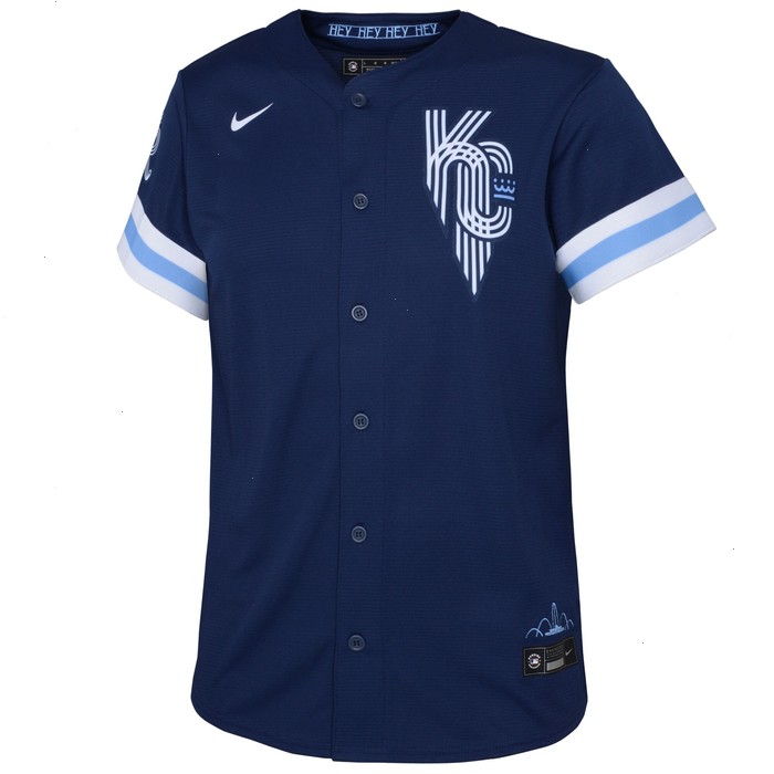 Andrew Benintendi Kansas City Royals Nike Youth 2022 City Connect Replica Player Jersey - Navy