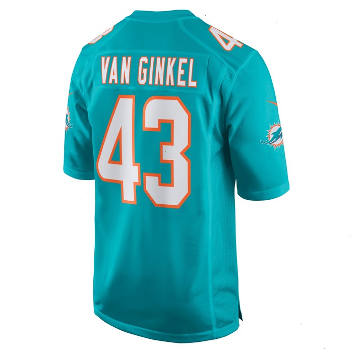 Andrew Van Ginkel Miami Dolphins Nike Game Jersey - Aqua