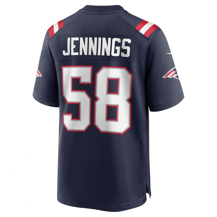 Anfernee Jennings New England Patriots Nike Team Game Jersey - Navy