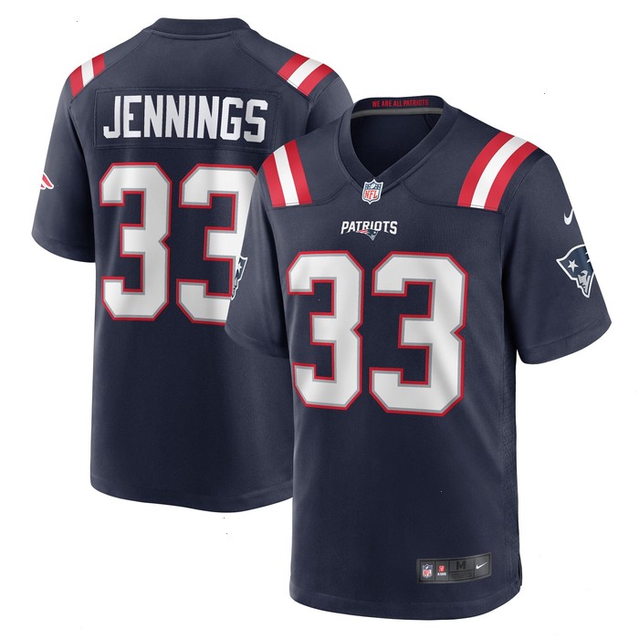 Anfernee Jennings New England Patriots Nike Team Game Jersey - Navy V1