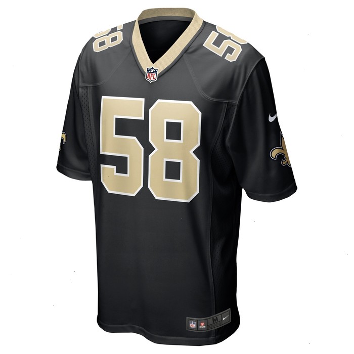 Anfernee Orji New Orleans Saints Nike Team Game Jersey - Black