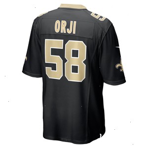 Anfernee Orji New Orleans Saints Nike Team Game Jersey - Black