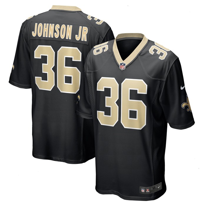 Anthony Johnson New Orleans Saints Nike Team Game Jersey - Black