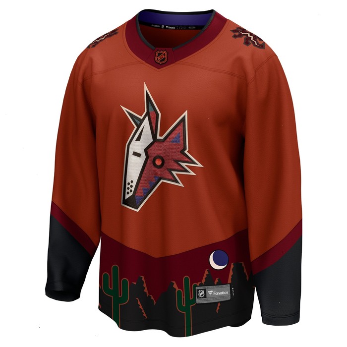 Arizona Coyotes Fanatics Branded Special Edition 2.0 Breakaway Blank Jersey - Burnt Orange