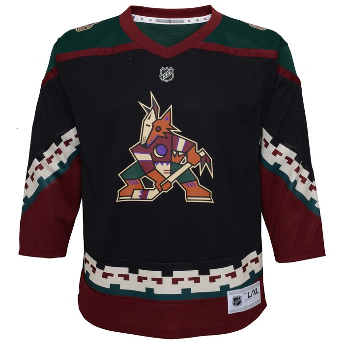 Arizona Coyotes Infant 2021/22 Home Replica Custom Jersey - Black