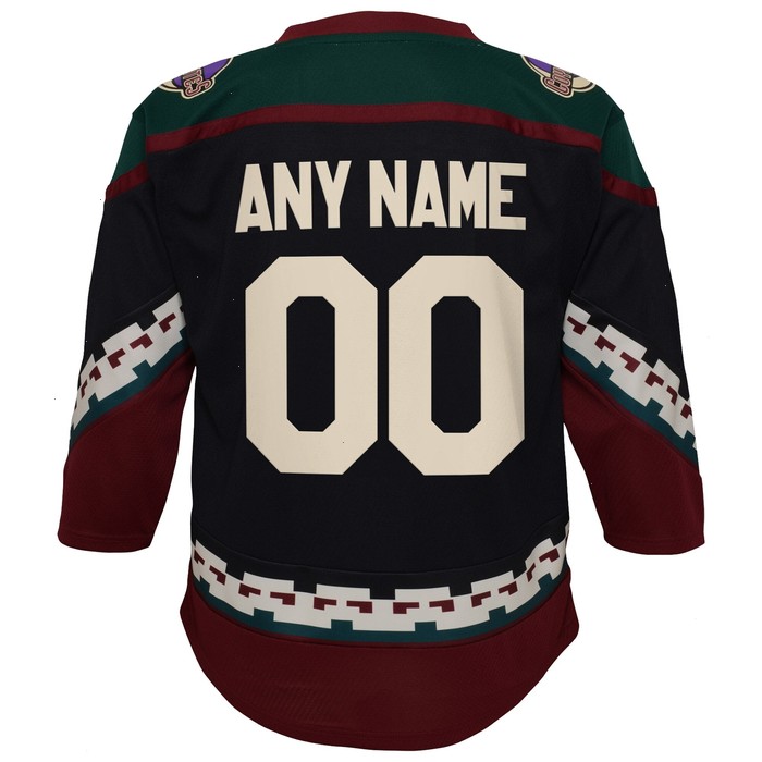 Arizona Coyotes Infant 2021/22 Home Replica Custom Jersey - Black