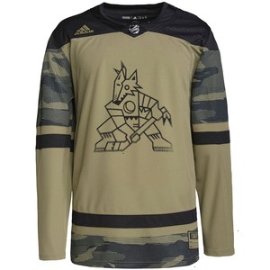 Arizona Coyotes adidas Military Appreciation Team Authentic Custom Practice Jersey - Camo