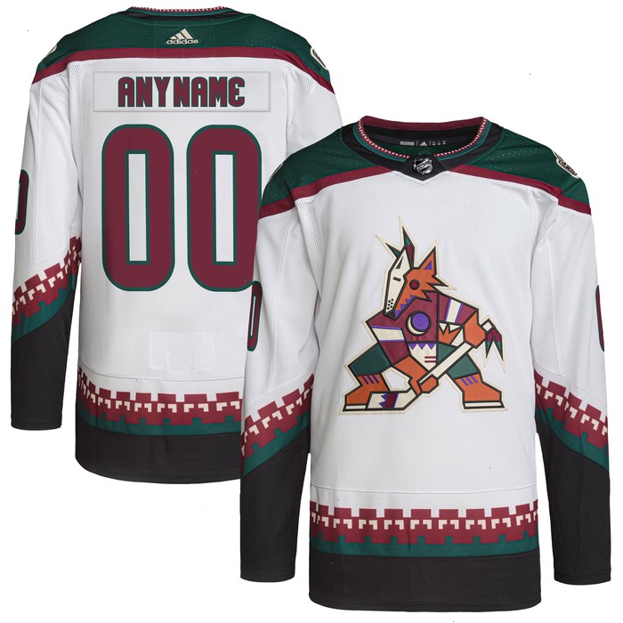 Arizona Coyotes adidas Primegreen Authentic Pro Custom Jersey - White