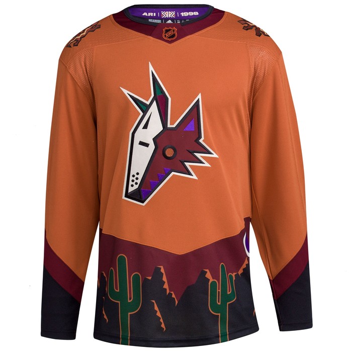 Arizona Coyotes adidas Reverse Retro 2.0 Authentic Blank Jersey - Burnt Orange