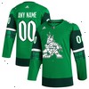  Arizona Coyotes adidas St. Patrick's Day Authentic Custom Jersey - Kelly Green