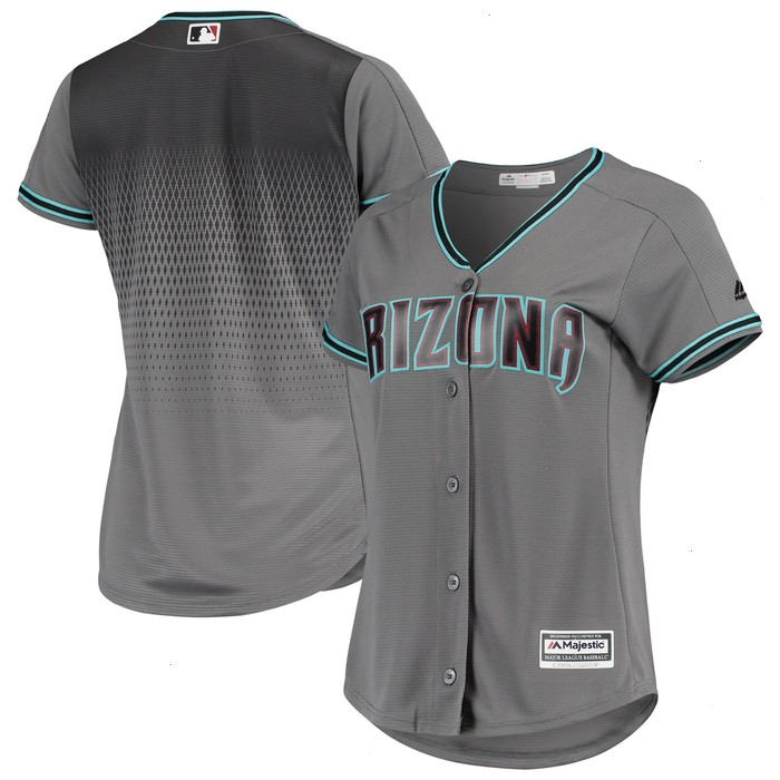 Arizona Diamondbacks Majestic Women's Road Official Team Jersey - Gray