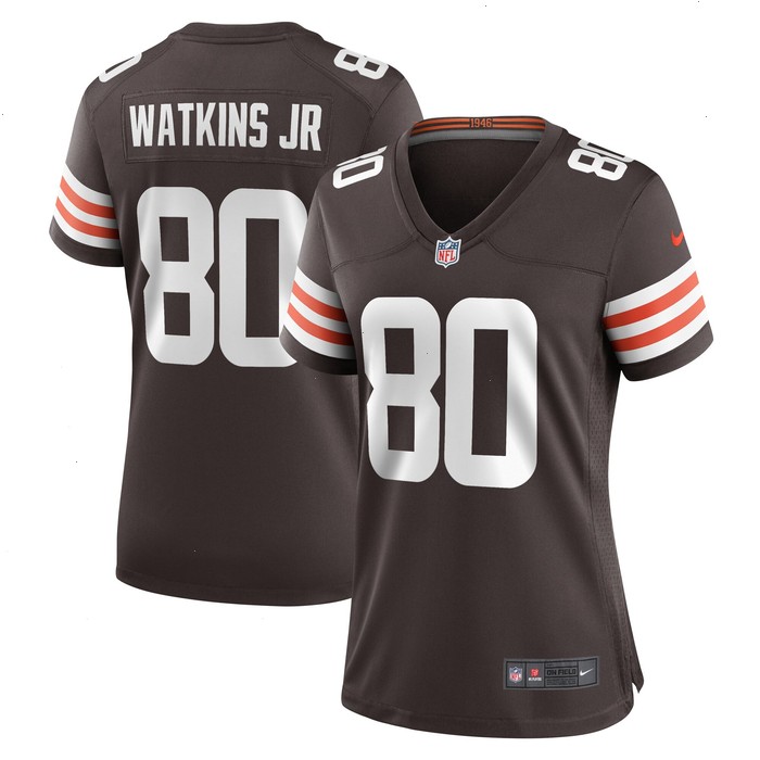 Austin Watkins Jr. Cleveland Browns Nike Women's Team Game Jersey - Brown