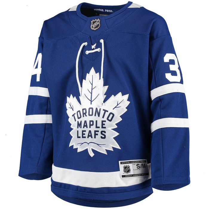 Auston Matthews Toronto Maple Leafs Youth Home Premier Player Jersey - Blue